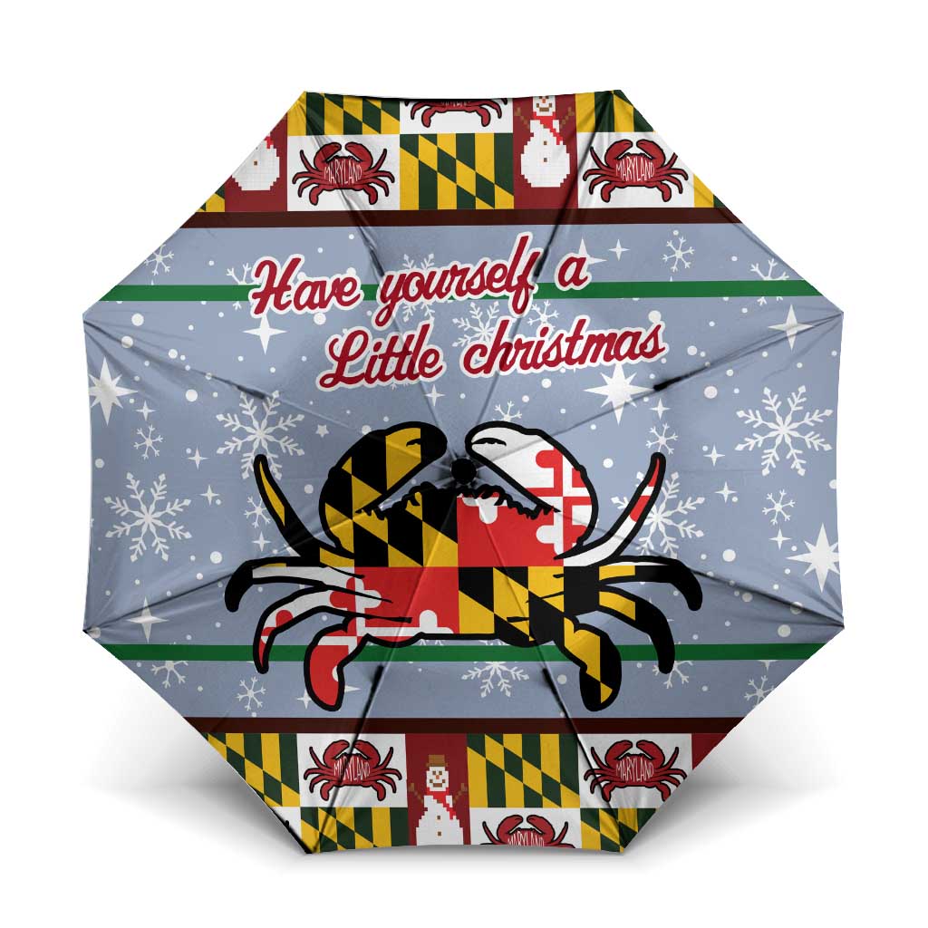 Maryland Symbols Christmas Umbrella Xmas Holiday Patterns - Wonder Print Shop