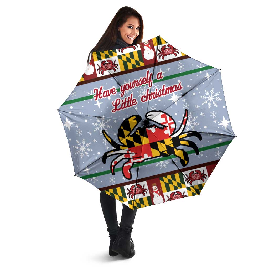 Maryland Symbols Christmas Umbrella Xmas Holiday Patterns - Wonder Print Shop