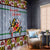 Maryland Symbols Christmas Window Curtain Xmas Holiday Patterns - Wonder Print Shop