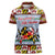 Maryland Symbols Christmas Women Polo Shirt Xmas Holiday Patterns - Wonder Print Shop