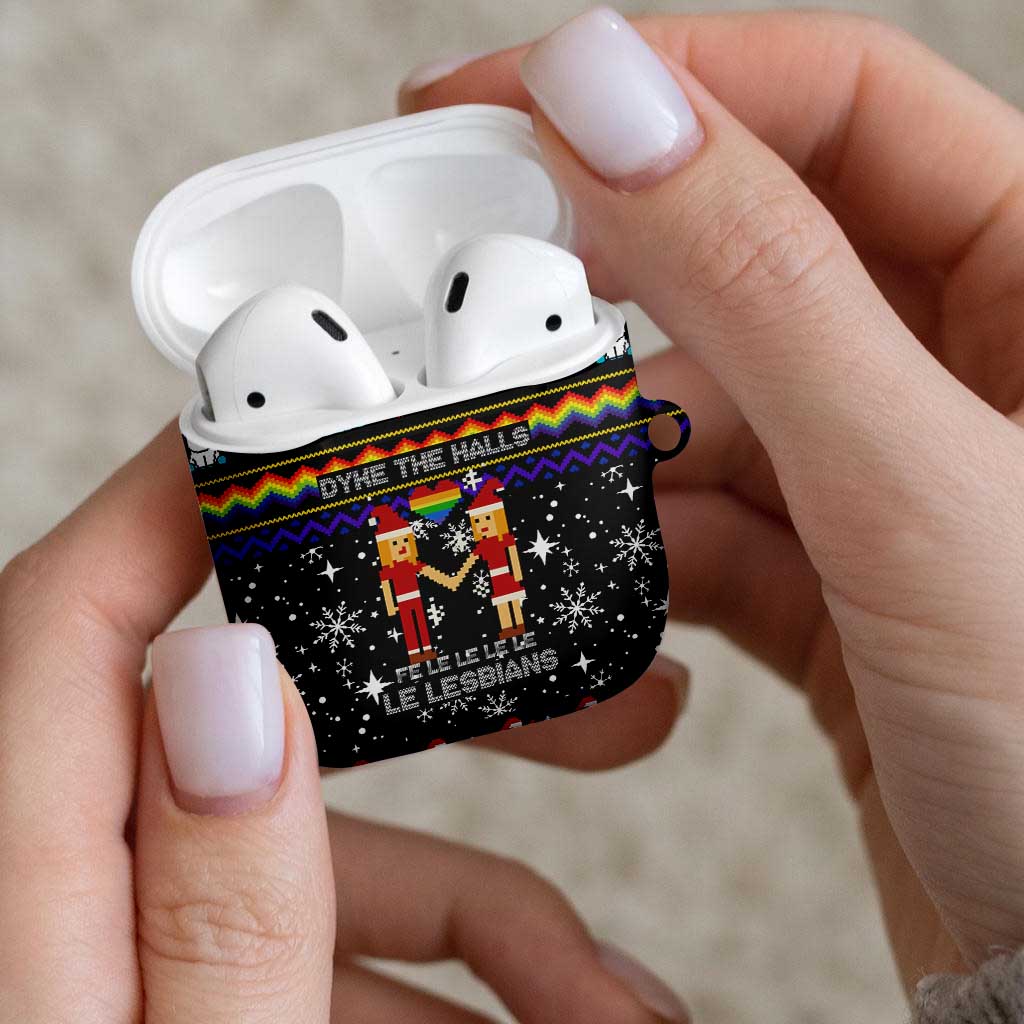 LGBT Lesbians Christmas AirPods Case Xmas Holiday Patterns - Wonder Print Shop
