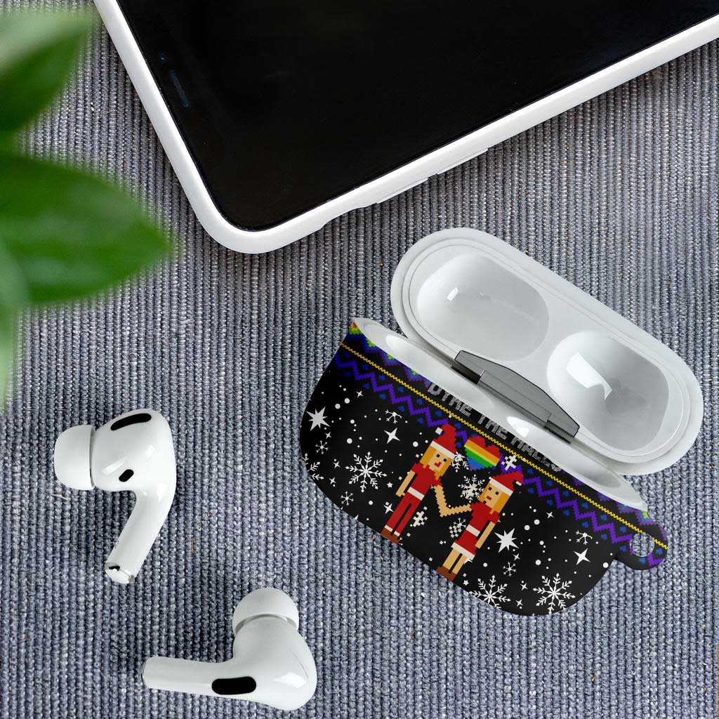 LGBT Lesbians Christmas AirPods Case Xmas Holiday Patterns - Wonder Print Shop