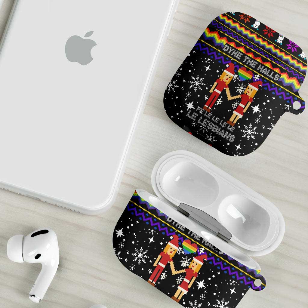 LGBT Lesbians Christmas AirPods Case Xmas Holiday Patterns - Wonder Print Shop