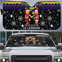 LGBT Lesbians Christmas Auto Sun Shade Xmas Holiday Patterns - Wonder Print Shop