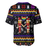 LGBT Lesbians Christmas Baseball Jersey Xmas Holiday Patterns - Wonder Print Shop