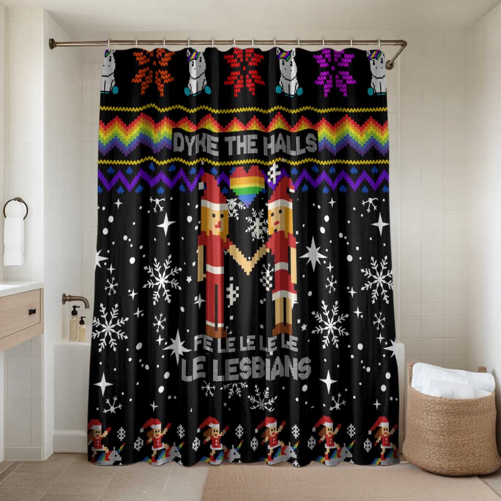 LGBT Lesbians Christmas Bathroom Set Xmas Holiday Patterns - Wonder Print Shop