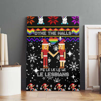 LGBT Lesbians Christmas Canvas Wall Art Xmas Holiday Patterns - Wonder Print Shop