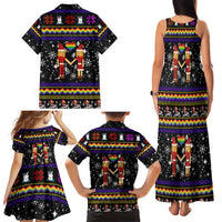 LGBT Lesbians Christmas Family Matching Tank Maxi Dress and Hawaiian Shirt Xmas Holiday Patterns - Wonder Print Shop
