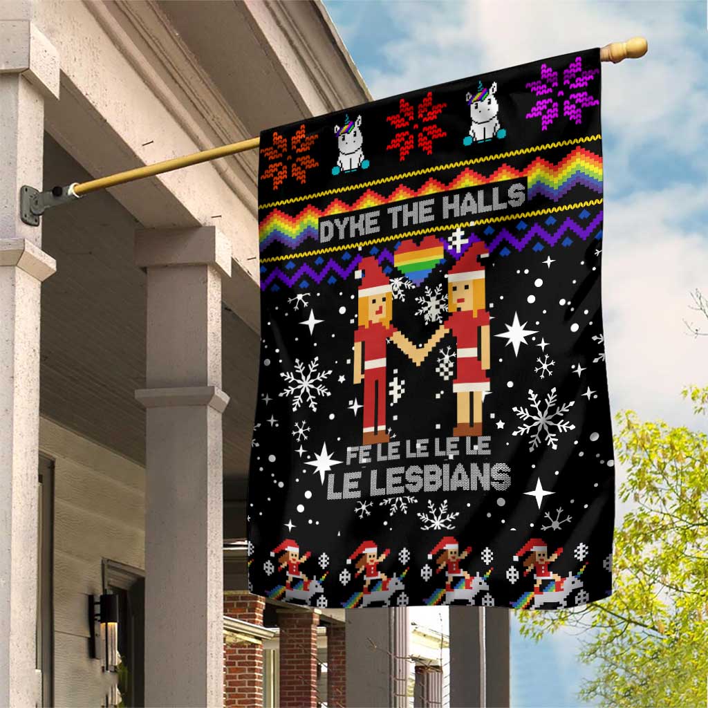 LGBT Lesbians Christmas Garden Flag Xmas Holiday Patterns - Wonder Print Shop