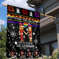 LGBT Lesbians Christmas Garden Flag Xmas Holiday Patterns - Wonder Print Shop