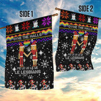 LGBT Lesbians Christmas Garden Flag Xmas Holiday Patterns - Wonder Print Shop