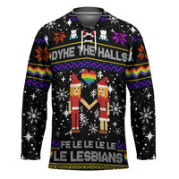 LGBT Lesbians Christmas Hockey Jersey Xmas Holiday Patterns - Wonder Print Shop
