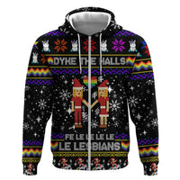 LGBT Lesbians Christmas Hoodie Xmas Holiday Patterns - Wonder Print Shop