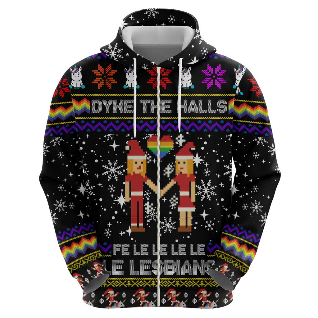 LGBT Lesbians Christmas Hoodie Xmas Holiday Patterns - Wonder Print Shop