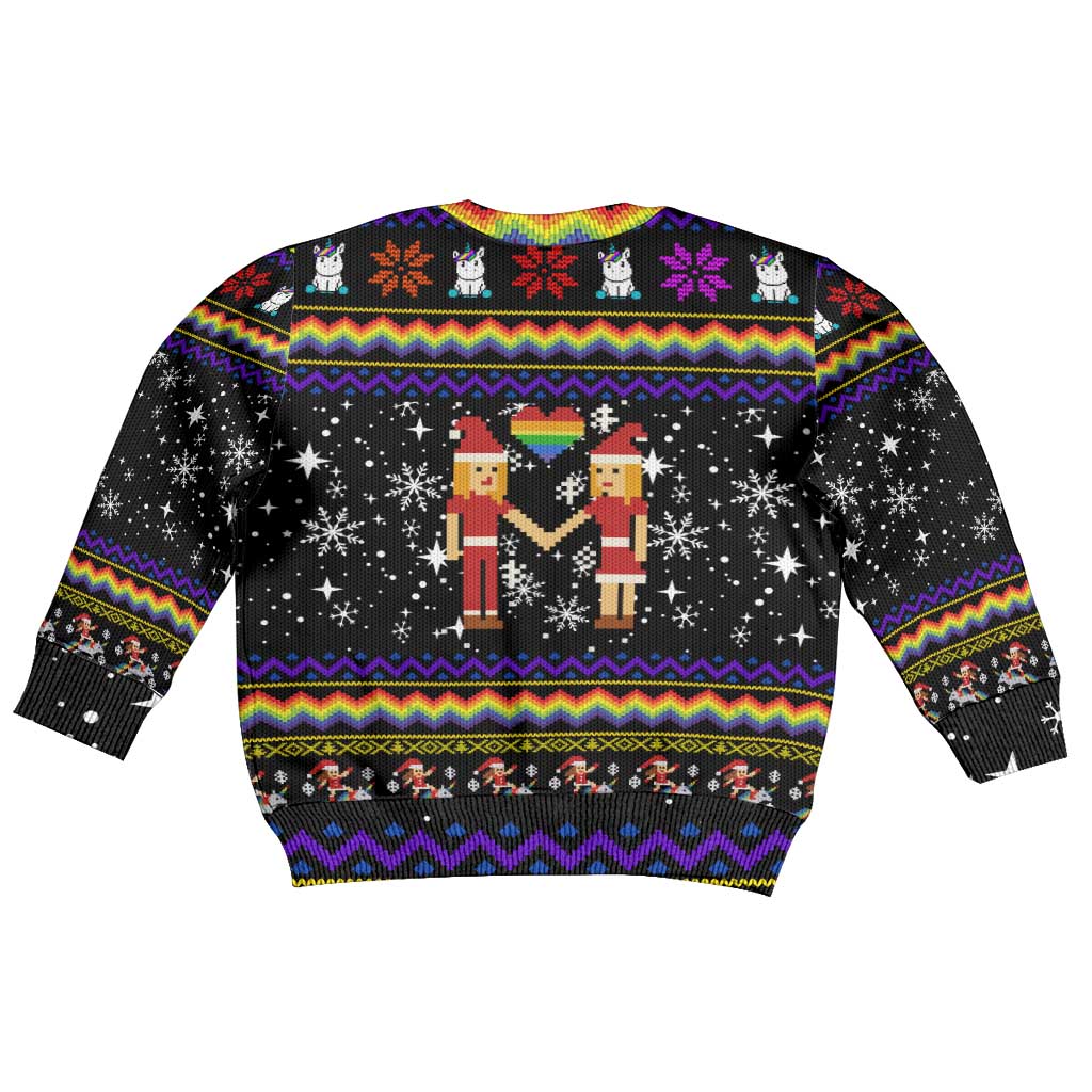LGBT Lesbians Christmas Kid Ugly Christmas Sweater Xmas Holiday Patterns - Wonder Print Shop