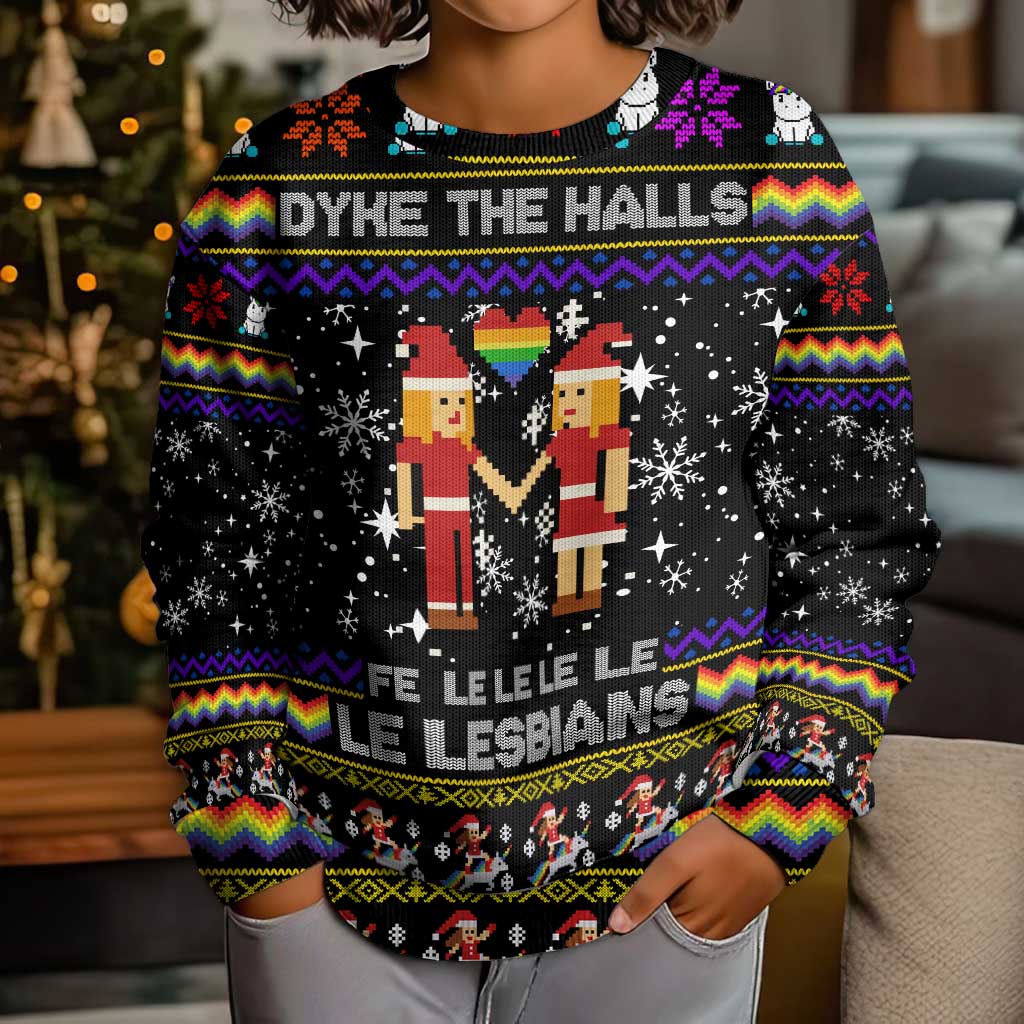 LGBT Lesbians Christmas Kid Ugly Christmas Sweater Xmas Holiday Patterns - Wonder Print Shop