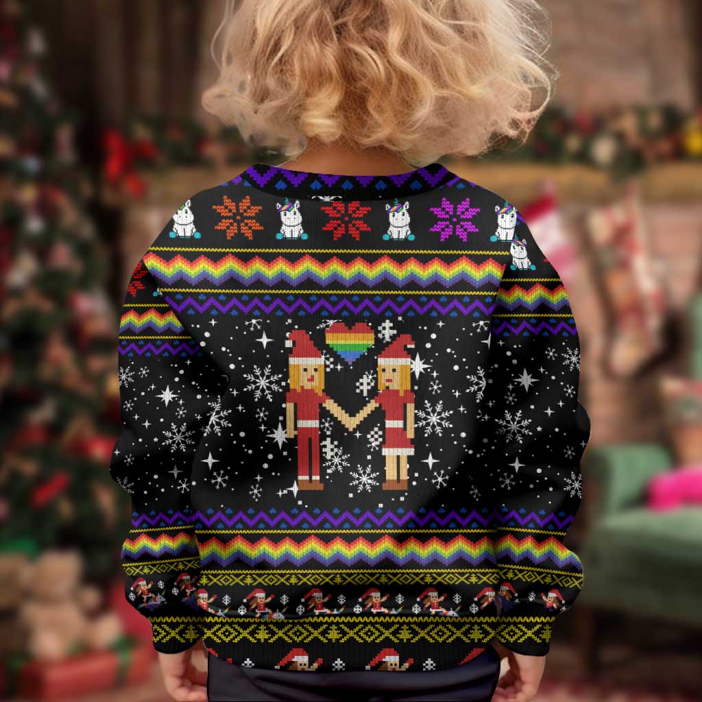 LGBT Lesbians Christmas Kid Ugly Christmas Sweater Xmas Holiday Patterns - Wonder Print Shop