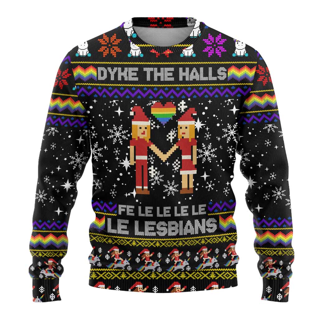 LGBT Lesbians Christmas Ugly Christmas Sweater Xmas Holiday Patterns - Wonder Print Shop