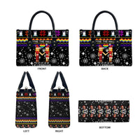 LGBT Lesbians Christmas Leather Bag Xmas Holiday Patterns - Wonder Print Shop