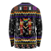 LGBT Lesbians Christmas Long Sleeve Shirt Xmas Holiday Patterns - Wonder Print Shop