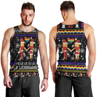 LGBT Lesbians Christmas Men Tank Top Xmas Holiday Patterns - Wonder Print Shop