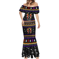 LGBT Lesbians Christmas Mermaid Dress Xmas Holiday Patterns - Wonder Print Shop
