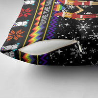 LGBT Lesbians Christmas Pillow Cover Xmas Holiday Patterns - Wonder Print Shop