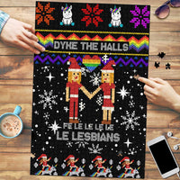 LGBT Lesbians Christmas Puzzle Xmas Holiday Patterns - Wonder Print Shop