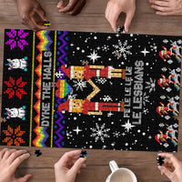 LGBT Lesbians Christmas Puzzle Xmas Holiday Patterns - Wonder Print Shop