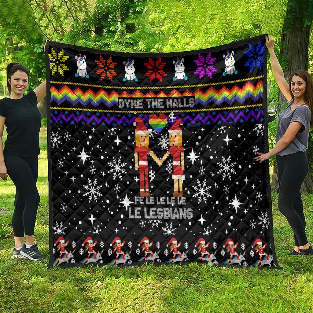 LGBT Lesbians Christmas Quilt Xmas Holiday Patterns - Wonder Print Shop