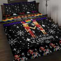 LGBT Lesbians Christmas Quilt Bed Set Xmas Holiday Patterns - Wonder Print Shop