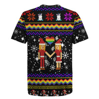 LGBT Lesbians Christmas Rugby Jersey Xmas Holiday Patterns - Wonder Print Shop