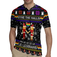 LGBT Lesbians Christmas Rugby Jersey Xmas Holiday Patterns - Wonder Print Shop
