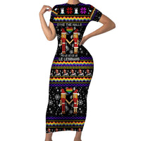LGBT Lesbians Christmas Short Sleeve Bodycon Dress Xmas Holiday Patterns - Wonder Print Shop