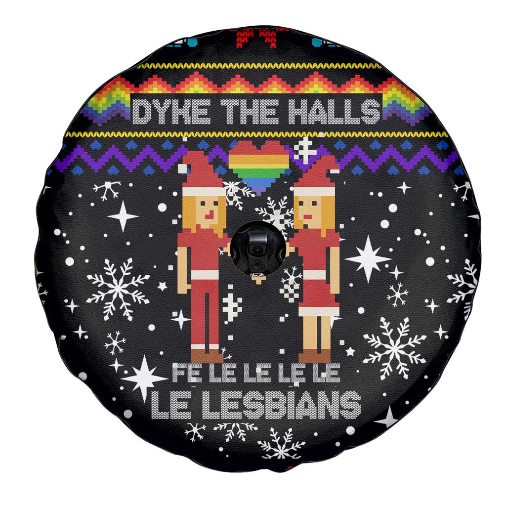 LGBT Lesbians Christmas Spare Tire Cover Xmas Holiday Patterns - Wonder Print Shop