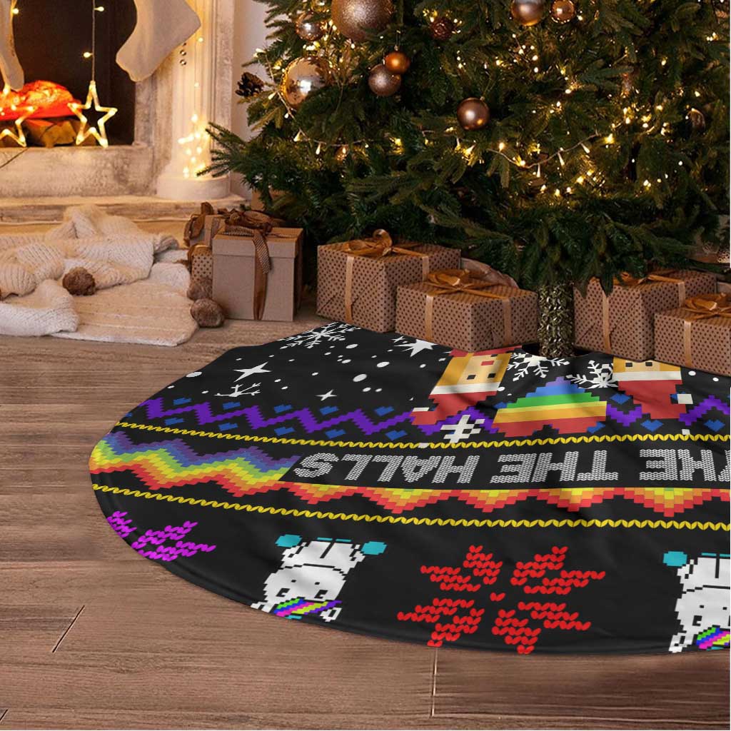 LGBT Lesbians Christmas Tree Skirt Xmas Holiday Patterns - Wonder Print Shop