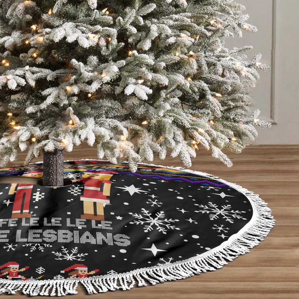 LGBT Lesbians Christmas Tree Skirt Xmas Holiday Patterns - Wonder Print Shop