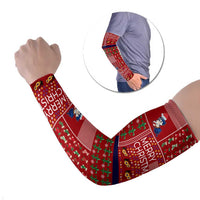Louisiana Merry Christmas Arm Sleeves Xmas Holiday Patterns - Wonder Print Shop