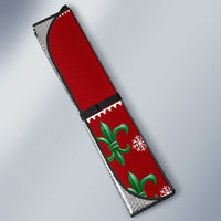 Louisiana Merry Christmas Auto Sun Shade Xmas Holiday Patterns - Wonder Print Shop