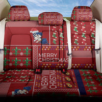 Louisiana Merry Christmas Back Car Seat Cover Xmas Holiday Patterns - Wonder Print Shop