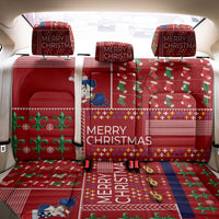 Louisiana Merry Christmas Back Car Seat Cover Xmas Holiday Patterns - Wonder Print Shop