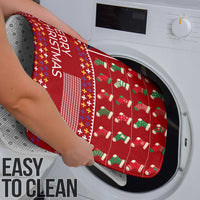 Louisiana Merry Christmas Bathroom Set Xmas Holiday Patterns - Wonder Print Shop