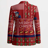 Louisiana Merry Christmas Blazer Xmas Holiday Patterns - Wonder Print Shop