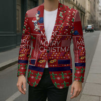 Louisiana Merry Christmas Blazer Xmas Holiday Patterns - Wonder Print Shop