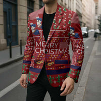 Louisiana Merry Christmas Blazer Xmas Holiday Patterns - Wonder Print Shop