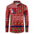 Louisiana Merry Christmas Button Sweatshirt Xmas Holiday Patterns - Wonder Print Shop