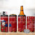 Louisiana Merry Christmas 4 in 1 Can Cooler Tumbler Xmas Holiday Patterns - Wonder Print Shop