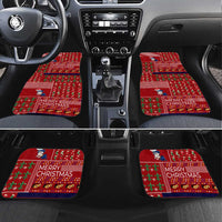 Louisiana Merry Christmas Car Mats Xmas Holiday Patterns - Wonder Print Shop