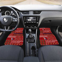Louisiana Merry Christmas Car Mats Xmas Holiday Patterns - Wonder Print Shop