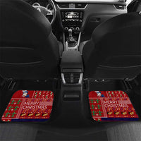 Louisiana Merry Christmas Car Mats Xmas Holiday Patterns - Wonder Print Shop